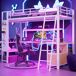 Cama alta para niños 227x95 Cama alta para niños 227x95 Blanco