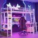 Cama alta para niños 227x95 Cama alta para niños 227x95 Blanco