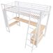 Cama alta para niños 227x95 Cama alta para niños 227x95 Blanco