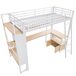 Cama alta para niños 227x95 Cama alta para niños 227x95 Blanco