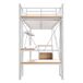 Cama alta para niños 227x95 Cama alta para niños 227x95 Blanco