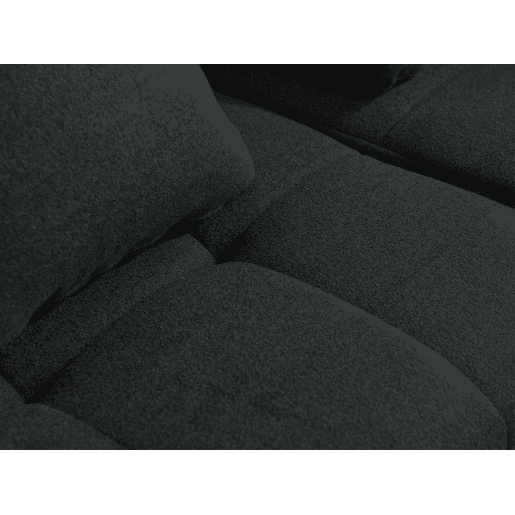 Sofá modular de 2 lugares, tecido bouclé na cor verde floresta Sofá modular de 2 lugares, tecido bouclé na cor verde floresta
