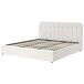Beliani Cama matrimonial Tela Challans 188x215 Beliani Cama matrimonial Tela Challans 188x215 Crema