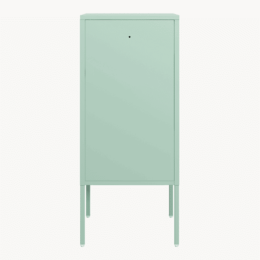 Mesa de cabeceira Hausjärvi 82x35x35 cm pega esquerda Verde menta en.casa