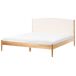 Beliani Cama matrimonial Madera de pino Clairac 187x208 Beliani Cama matrimonial Madera de pino Clairac 187x208 Marrón Claro