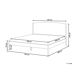 Beliani Cama matrimonial Madera de pino Clairac 187x208 Beliani Cama matrimonial Madera de pino Clairac 187x208 Marrón Claro