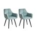Beliani Conjunto de 2 sillas de comedor Tirano Beliani Conjunto de 2 sillas de comedor Tirano Azul Claro