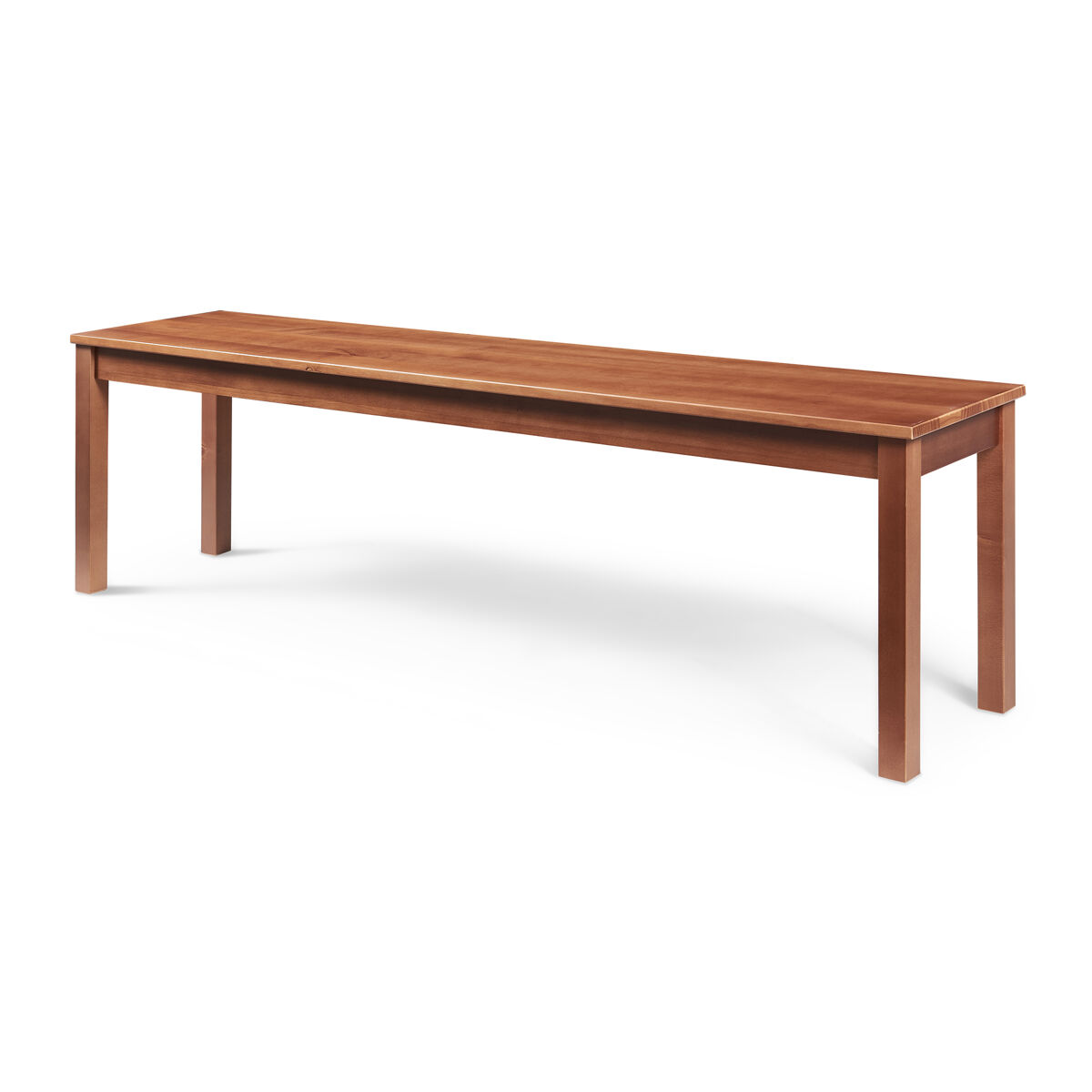 Banco de comedor trerunulu 160x35x45 cm efecto nogal [en.casa]