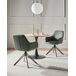 Beliani Conjunto de 2 sillas de comedor Sansarc Beliani Conjunto de 2 sillas de comedor Sansarc Verde Oscuro