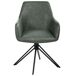 Beliani Conjunto de 2 sillas de comedor Sansarc Beliani Conjunto de 2 sillas de comedor Sansarc Verde Oscuro