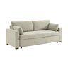 Sofá-cama conversível de 3 lugares, Easy, Beige, 211x90x86 cm
