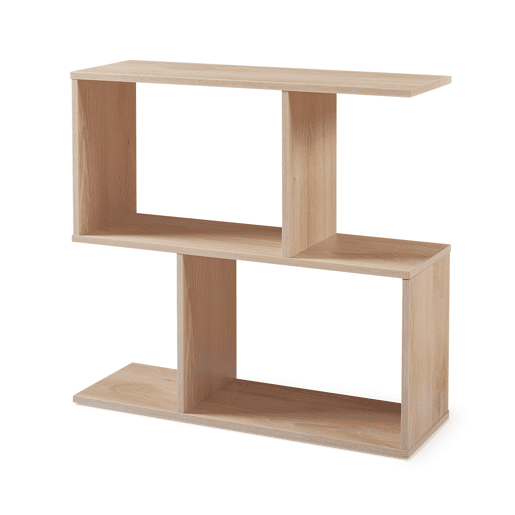 Mesa de apoio  prateleira de pé Koxjö 57x60x20 cm aspeto carvalho en.casa