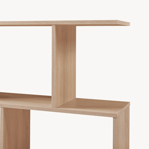 Mesa de apoio  prateleira de pé Koxjö 57x60x20 cm aspeto carvalho en.casa