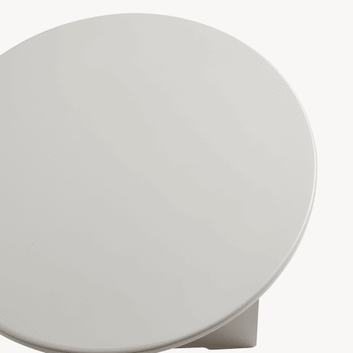 Mesa de apoio Podeldsvin redonda 49x40 cm Taupe en.casa