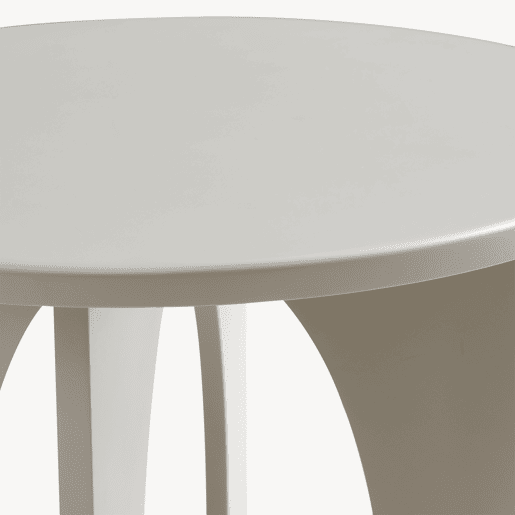 Mesa de apoio Podeldsvin redonda 49x40 cm Taupe en.casa