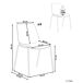 Beliani Conjunto de 4 sillas de comedor Tiller Beliani Conjunto de 4 sillas de comedor Tiller Beige