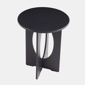 Mesa de apoio Podeldsvin redonda 49x40 cm Preto en.casa