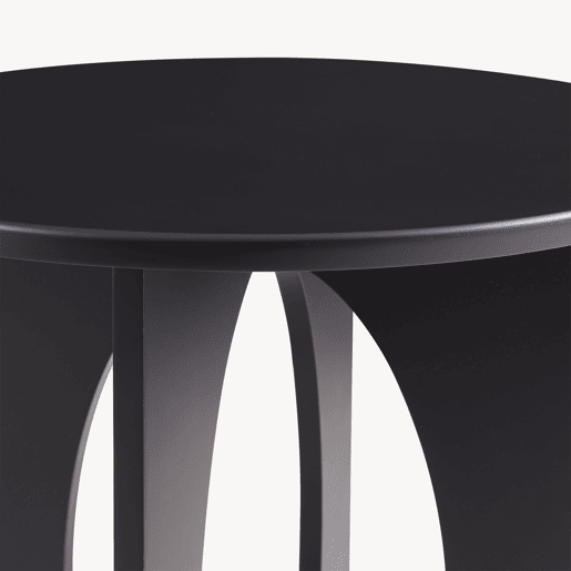 Mesa de apoio Podeldsvin redonda 49x40 cm Preto en.casa