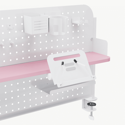 Organizador de secretária Sauda com grampo Sauda aço 114x68 cm BrancoRosa en.casa