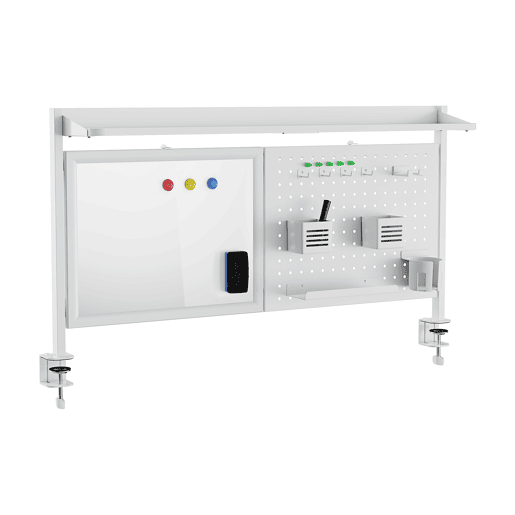 Organizador de secretária Virvik com grampo aço 117x73 cm Branco en.casa