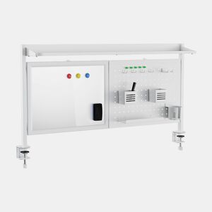 Organizador de secretária Virvik com grampo aço 117x73 cm Branco en.casa