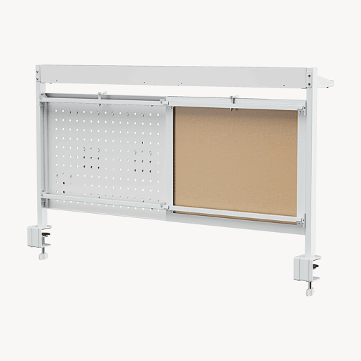 Organizador de secretária Virvik com grampo aço 117x73 cm Branco en.casa
