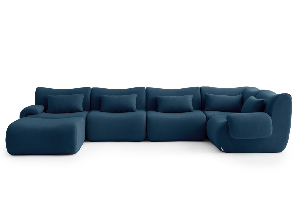 Sofá esquinero modular de 5 plazas con chaise longue
