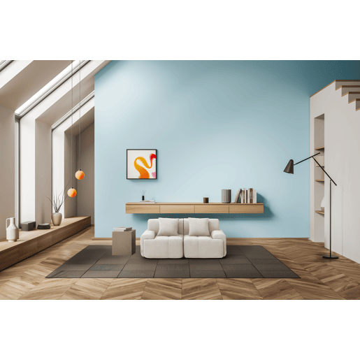 Sofá modular de 2 lugares, tecido chenille na cor branco marfim