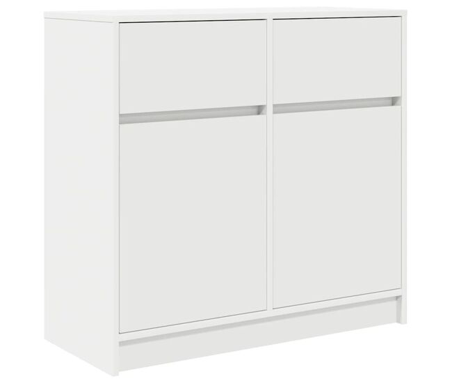 Aparador levante 2 cajones + 2 puertas blanco 76x80x34 cm