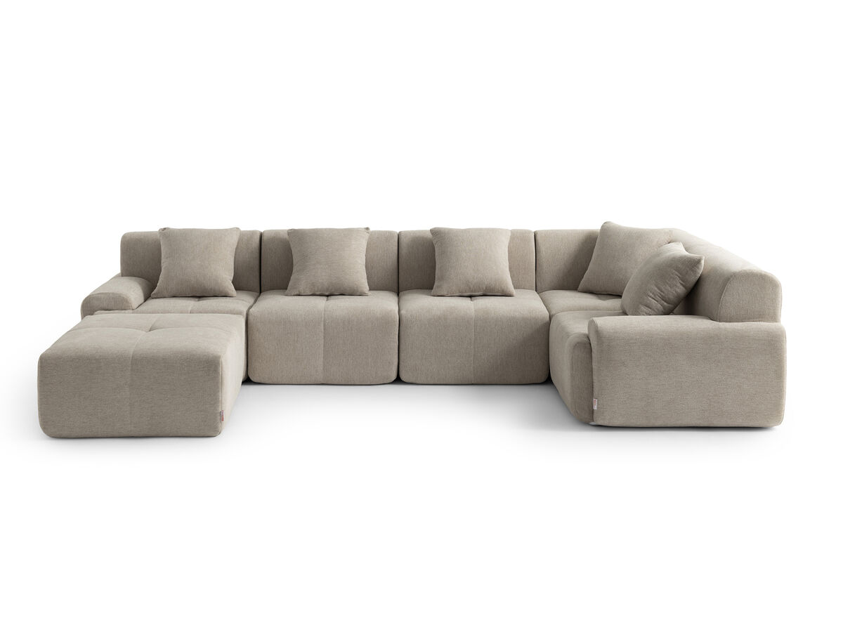 Sofá esquinero modular de 5 plazas con chaise longue