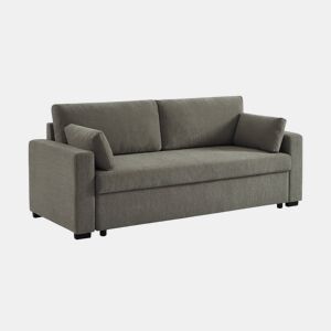 Sofá-cama conversível de 3 lugares, Easy, Cinza escuro, 211x90x86 cm