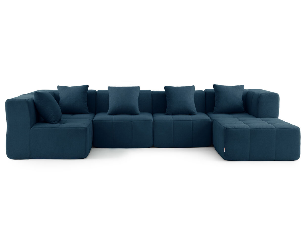 Sofá esquinero modular de 5 plazas con chaise longue