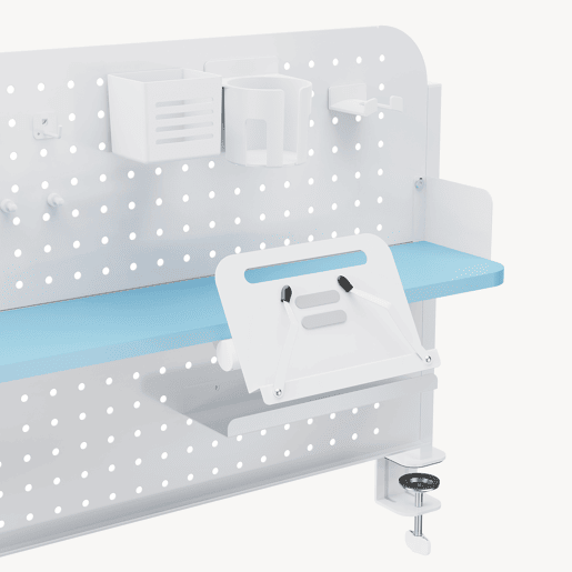 Organizador de secretária Sauda com grampo Sauda aço 114x68 cm BrancoAzul en.casa