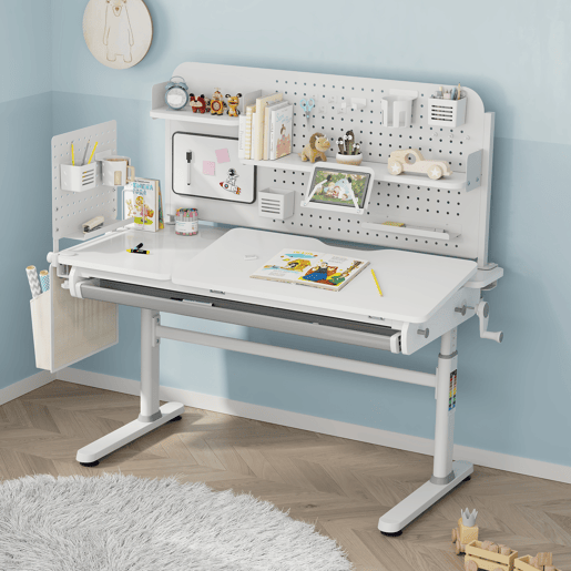 Organizador de secretária Sauda com grampo Sauda aço 114x68 cm Branco en.casa