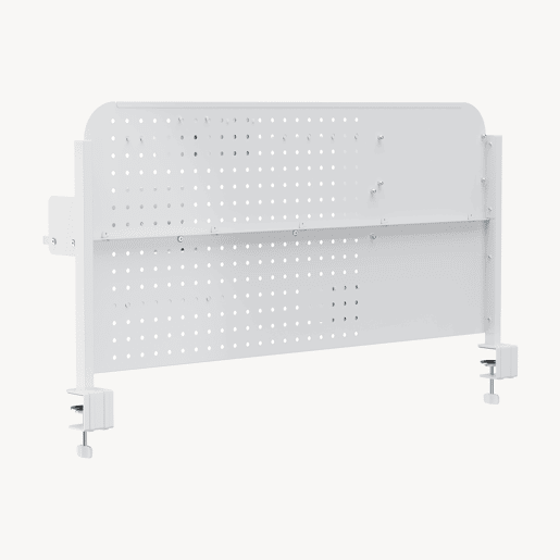 Organizador de secretária Sauda com grampo Sauda aço 114x68 cm Branco en.casa