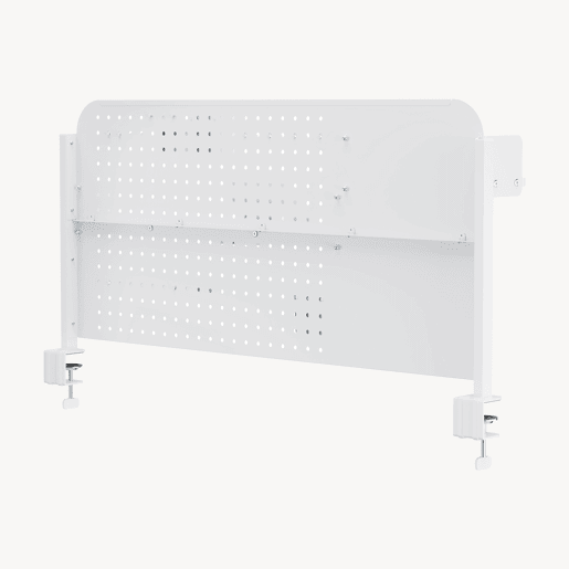 Organizador de secretária Sauda com grampo Sauda aço 114x68 cm Branco en.casa