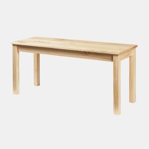 Banco de sala de jantar Trerunulu pinho 100x35x45 cm natural en.casa