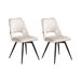 Beliani Conjunto de 2 sillas de comedor Hallett Beliani Conjunto de 2 sillas de comedor Hallett Beige