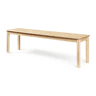 Banco de sala de jantar Trerunulu pinho 160x35x45 cm natural en.casa