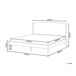 Beliani Cama matrimonial Madera de pino Clairac 167x208 Beliani Cama matrimonial Madera de pino Clairac 167x208 Marrón Claro