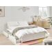 Beliani Cama matrimonial Madera contrachapada Brux 166x206 Beliani Cama matrimonial Madera contrachapada Brux 166x206 Blanco