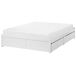 Beliani Cama matrimonial Madera contrachapada Brux 166x206 Beliani Cama matrimonial Madera contrachapada Brux 166x206 Blanco
