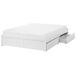 Beliani Cama matrimonial Madera contrachapada Brux 166x206 Beliani Cama matrimonial Madera contrachapada Brux 166x206 Blanco