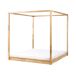Beliani Cama matrimonial Madera de caucho Herliere 192x212 Beliani Cama matrimonial Madera de caucho Herliere 192x212 Marrón Claro