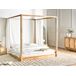 Beliani Cama matrimonial Madera de caucho Herliere 192x212 Beliani Cama matrimonial Madera de caucho Herliere 192x212 Marrón Claro