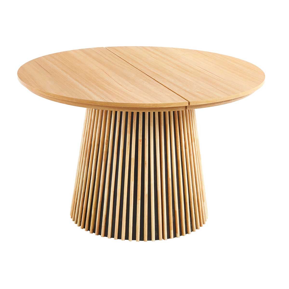 Mesa de comedor Keanu diseño circular extensible  xx 120x120