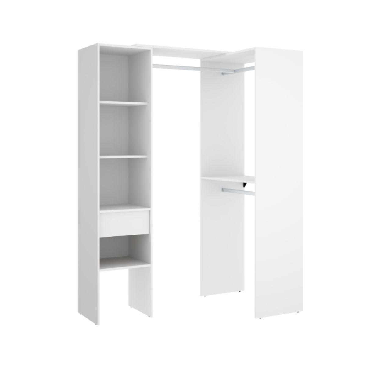 Armario vestidor Suit  barras +  columna +  cajón