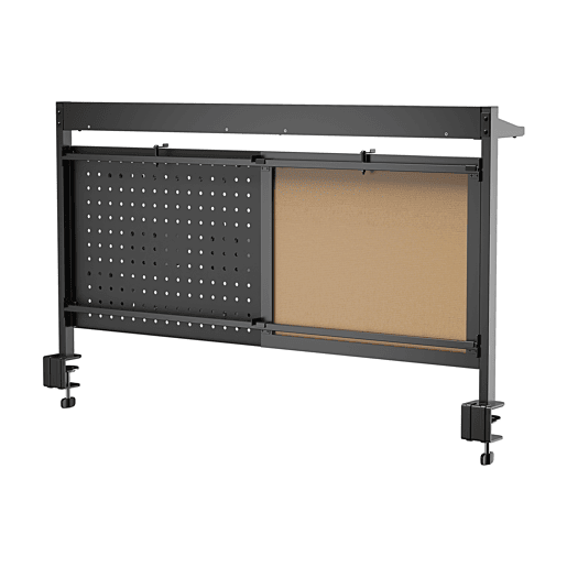 Organizador de secretária Virvik com grampo aço 117x73 cm Preto en.casa