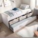 Cama Leka con cajones + cama de arrastre Cama Leka con cajones + cama de arrastre Blanco