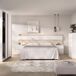 Conjunto de dormitorio Pack Niza cabecero + mesitas + armario + Conjunto de dormitorio Pack Niza cabecero + mesitas + armario + Natural